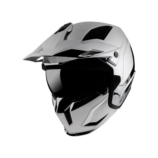 MT STREETFIGHTER SV A2 CROMADO ESPORTES DUPLOS MOTO CAPACETE AVENTURA
