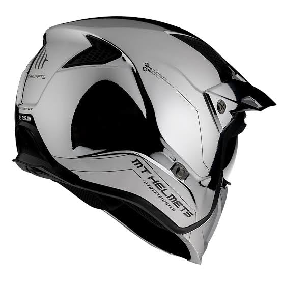 MT STREETFIGHTER SV A2 CROMADO ESPORTES DUPLOS MOTO CAPACETE AVENTURA