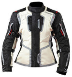 MUGENRACE DIANE Moto Textil Senhora Casacos 3 Camadas Bege Preto