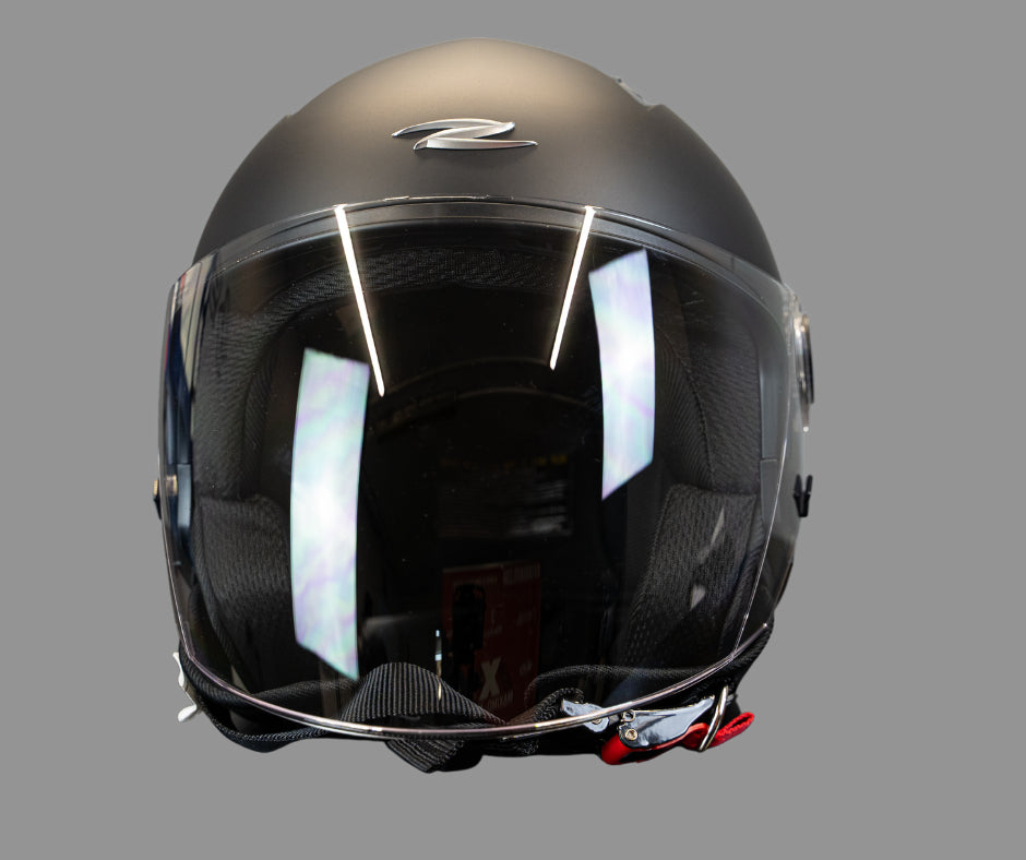 ZEUS JET ZS-617 MOTO ABERTO CAPACETE PRETO MATTE
