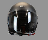 ZEUS JET ZS-617 MOTO ABERTO CAPACETE PRETO MATTE