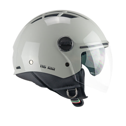 CGM 116A AIR MONO JET CAPACETES CINZA