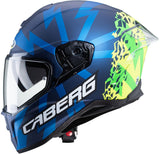 CABERG-Casco DRIFT EVO STORM MATT BLUE/YELLOW FLUO/GREEN FLUO