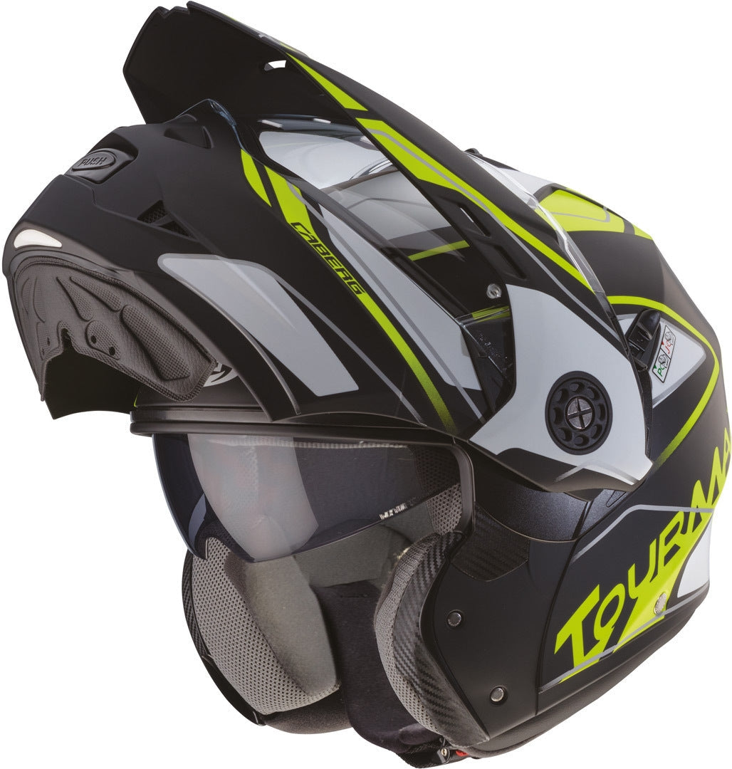CABERG-Casco Tourmax Marathon MATT/BLACK/WHITE/YELLOW F – 1 – Maximomoto PT