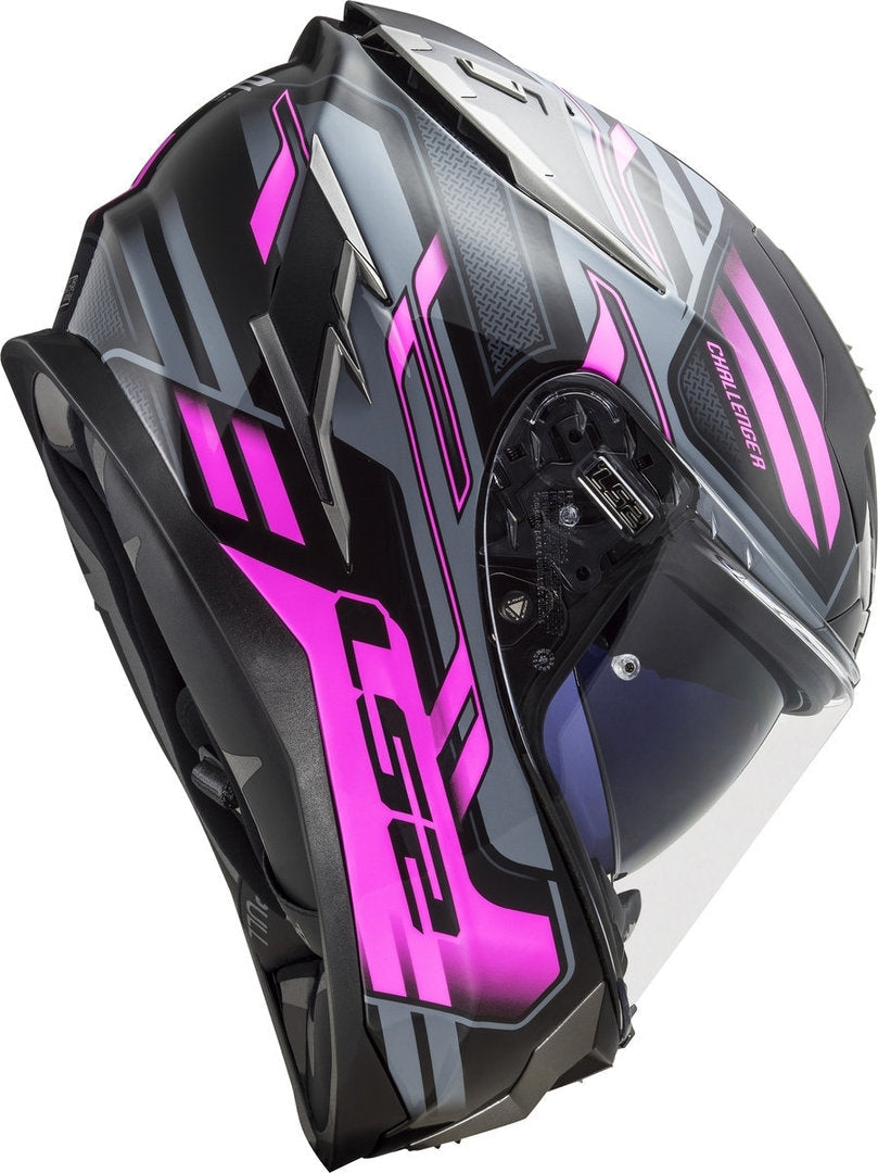 LS2 FF327 CHALLENGER SPIN TITANIUM FLUO PINK – 2 – Maximomoto PT