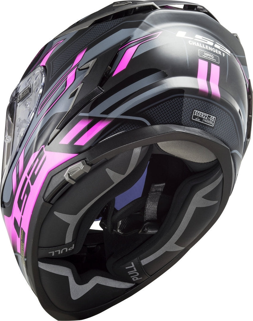 LS2 FF327 CHALLENGER SPIN TITANIUM FLUO PINK – 3 – Maximomoto PT