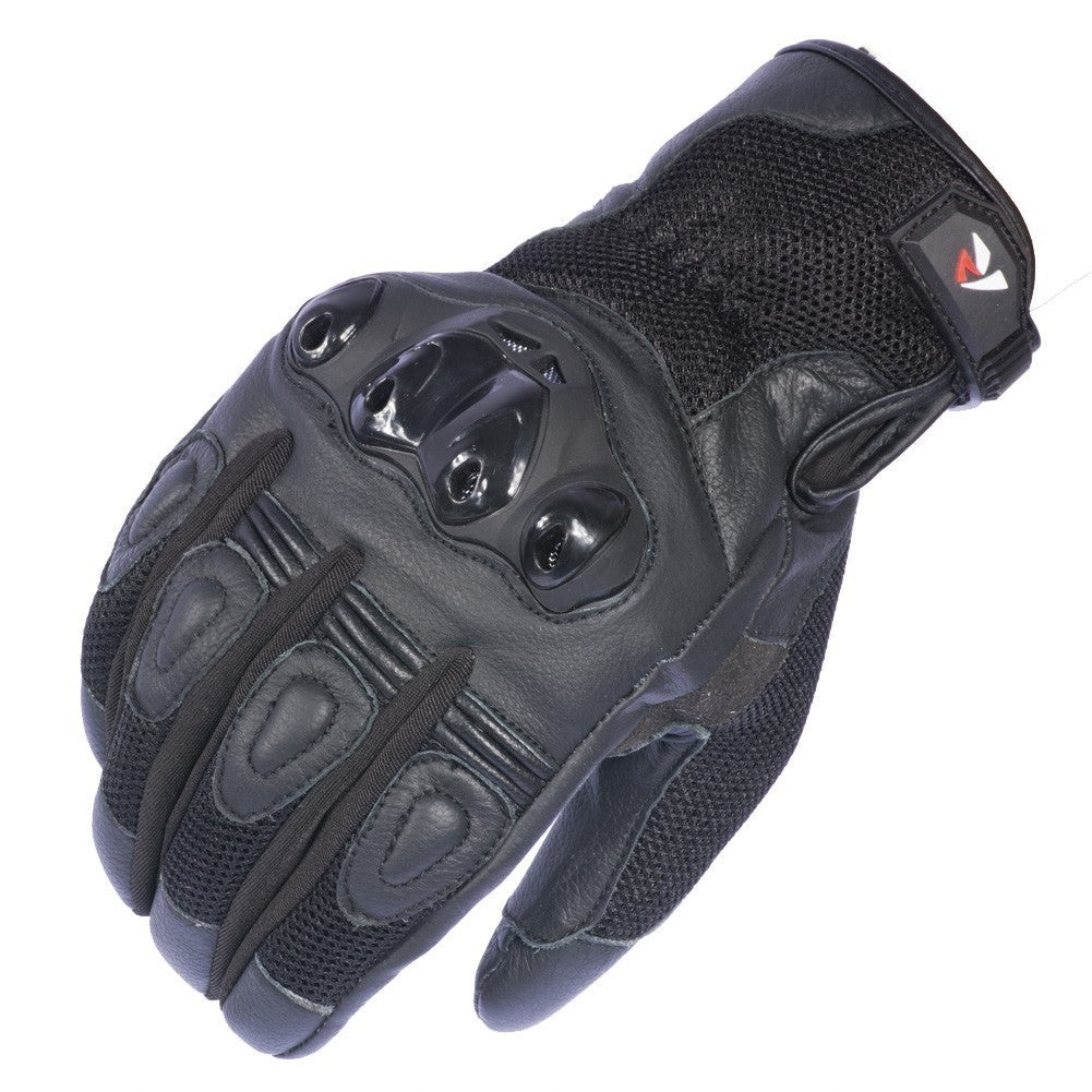 R-TECH AVIGNON Black Leather Motorcycle Gloves – 2 – Maximomoto PT