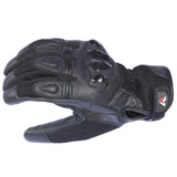 R-TECH AVIGNON Moto Couro Luvas Preto