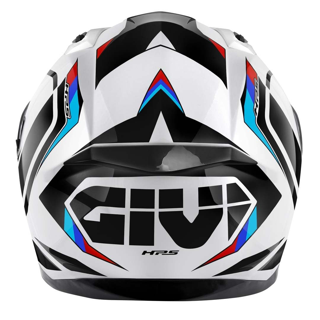 GIVI 50.8 MACH1 CASCO Integral Blanco Negro Rojo – 3 – Maximomoto PT