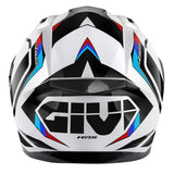 GIVI 50.8 MACH1 CASCO Integral Blanco Negro Rojo