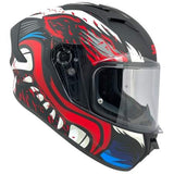 SMK STELLAR ANIMAL DECORADO MOTO INTEGRAL CAPACETE MATTE (MA231)