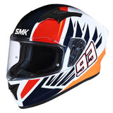 SMK STELLAR WINGS DECORADO MOTO INTEGRAL CAPACETE BRILLO (GL153)