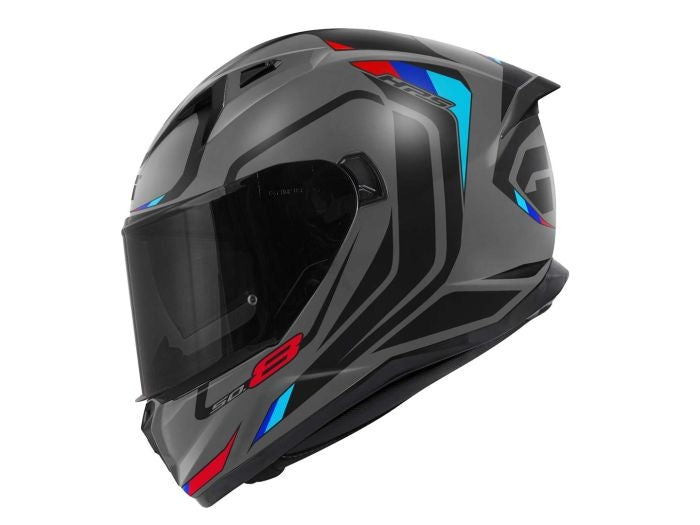 GIVI 50.8 MACHI1 Moto Integral Casco Gris mate Negro Rojo