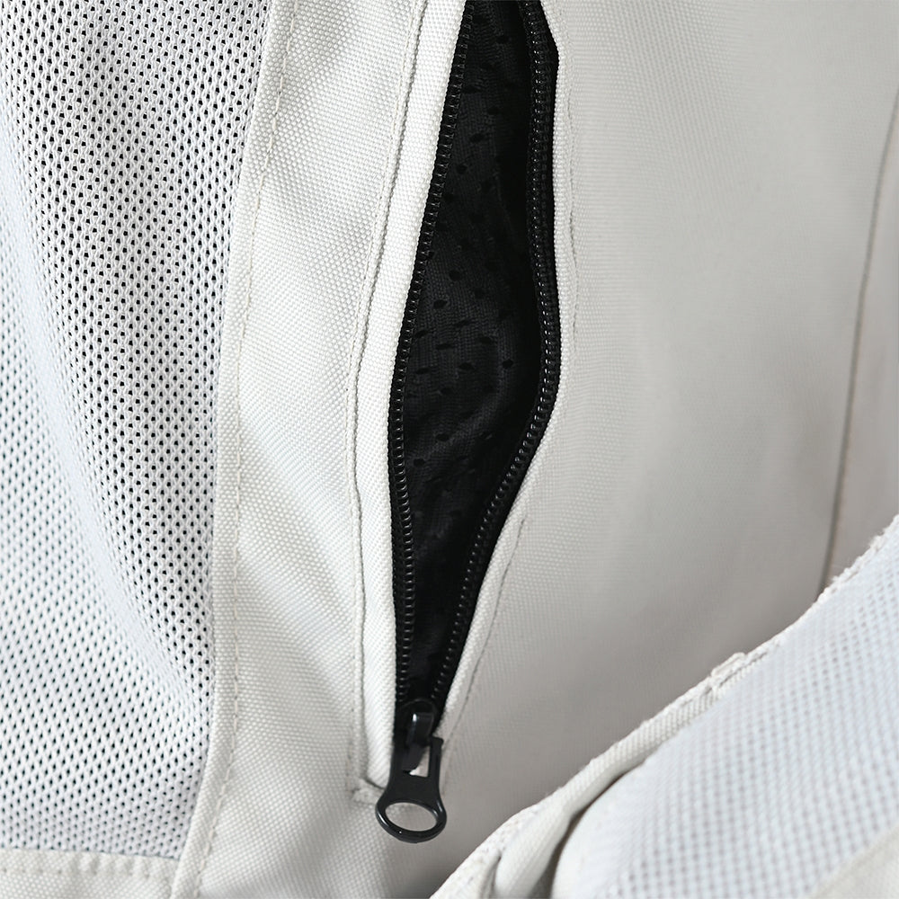 BELA MESH PRO Moto Homem Casaco Branco