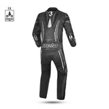 BELA ROCKET MIX KANGAROO 2 PC Moto Couro Fato Preto Antracite