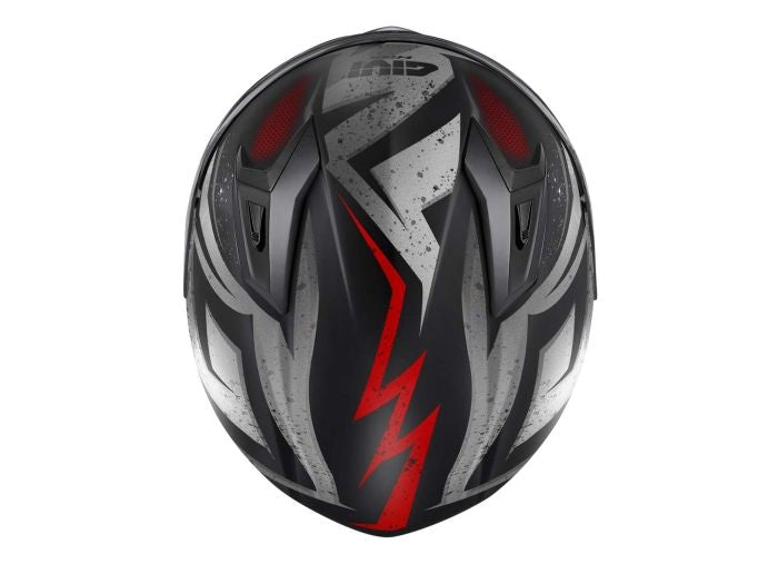 CASCO FULL 50.7 REBEL MATT BLACK RED – 2 – Maximomoto PT