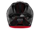 GIVI - CASCO FULL 50.9 SPORT ENIGMA NEGRO-BR TITANIO ROJO
