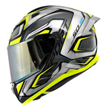 GIVI - CASCO FULL 50.9 ATOMIC NEGRO PLATA YELLOW