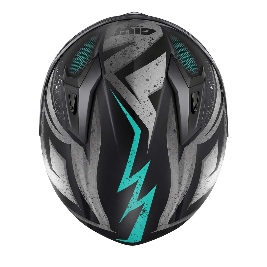 CASCO FULL 50.7 REBEL MATT BLACK LIGHT BLUE – 4 – Maximomoto PT