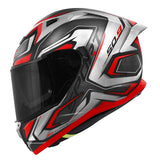 GIVI 50.9 ATOMIC CAPACETE INTEGRAL MOTO PRETO PRATA VERMELHO