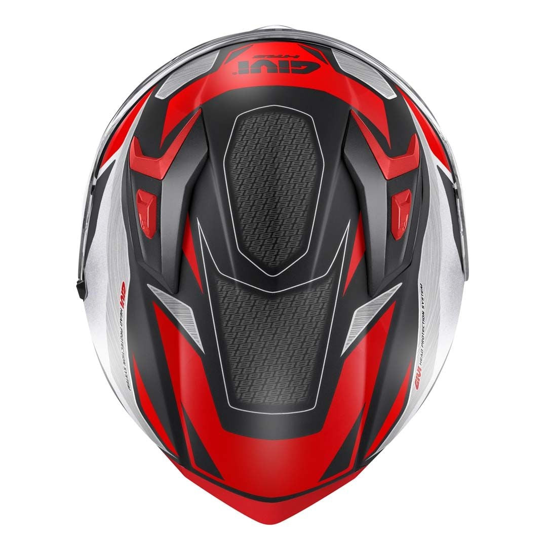 GIVI 50.8 BRAVE Moto Integral Casco Negro Titanio Rojo – 4 – Maximomoto PT