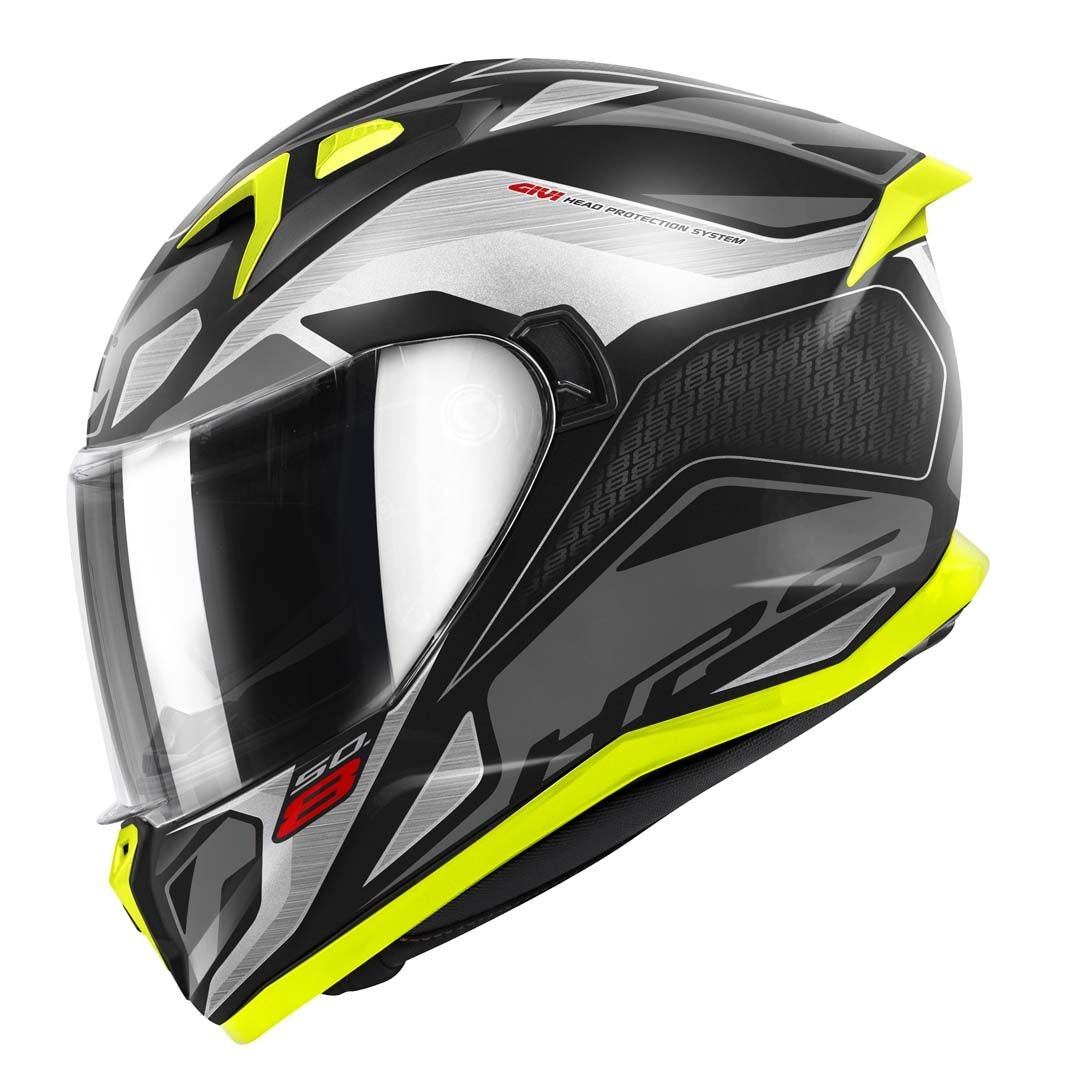 GIVI 50.8 BRAVE Moto Integral Casco Negro Mate Titan Amarillo – 2 – Maximomoto PT