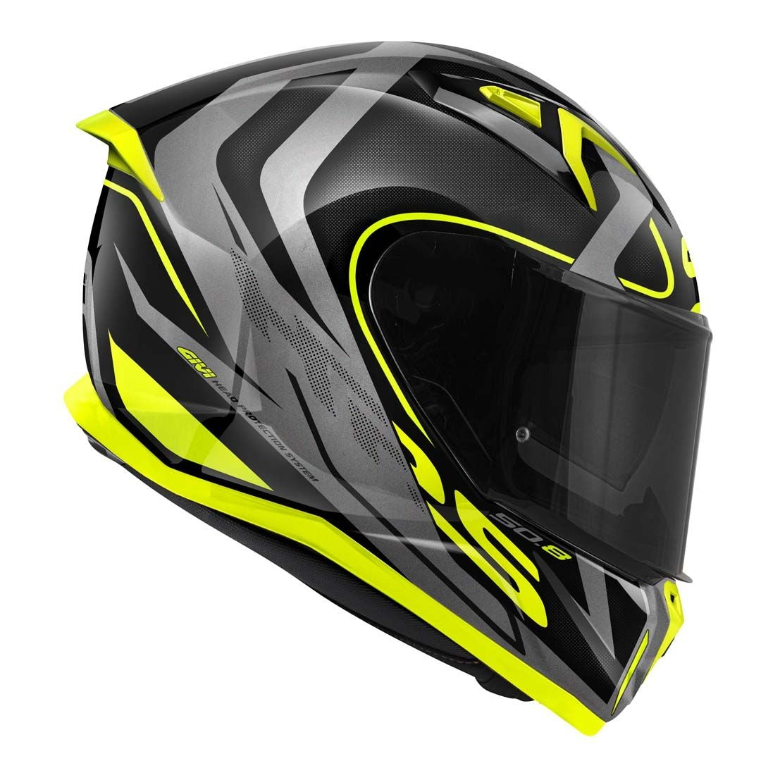 Givi 508 Casco Full Racer Negro Titanio amarillo – 2 – Maximomoto PT