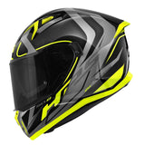 Givi 508 Casco Full Racer Negro Titanio amarillo