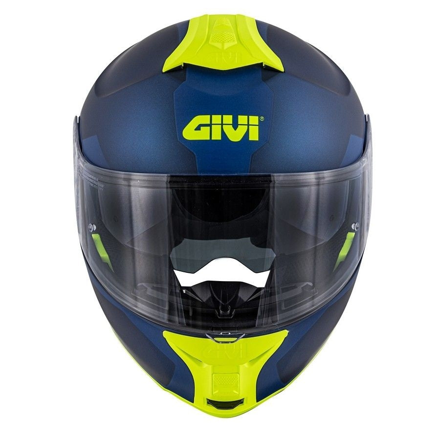 GIVI X.21 CHALLENGER SPIRIT Motorcycle Modular Helmet Blue Yellow – 2 – Maximomoto PT