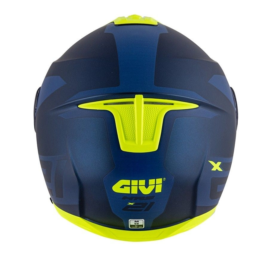 GIVI X.21 CHALLENGER SPIRIT Motorcycle Modular Helmet Blue Yellow – 5 – Maximomoto PT