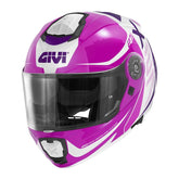 GIVI - CASCO MOD X27 DIMENSION MENSION LADY BLANCO FUCSIA – Maximomoto PT