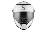 MT Thunder 4 SV Solid A0 CASCO Integral Para Moto De Turismo Blanco Perla Brillante
