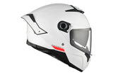 MT Thunder 4 SV Solid A0 CASCO Integral Para Moto De Turismo Blanco Perla Brillante