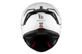 MT Thunder 4 SV Solid A0 CASCO Integral Para Moto De Turismo Blanco Perla Brillante