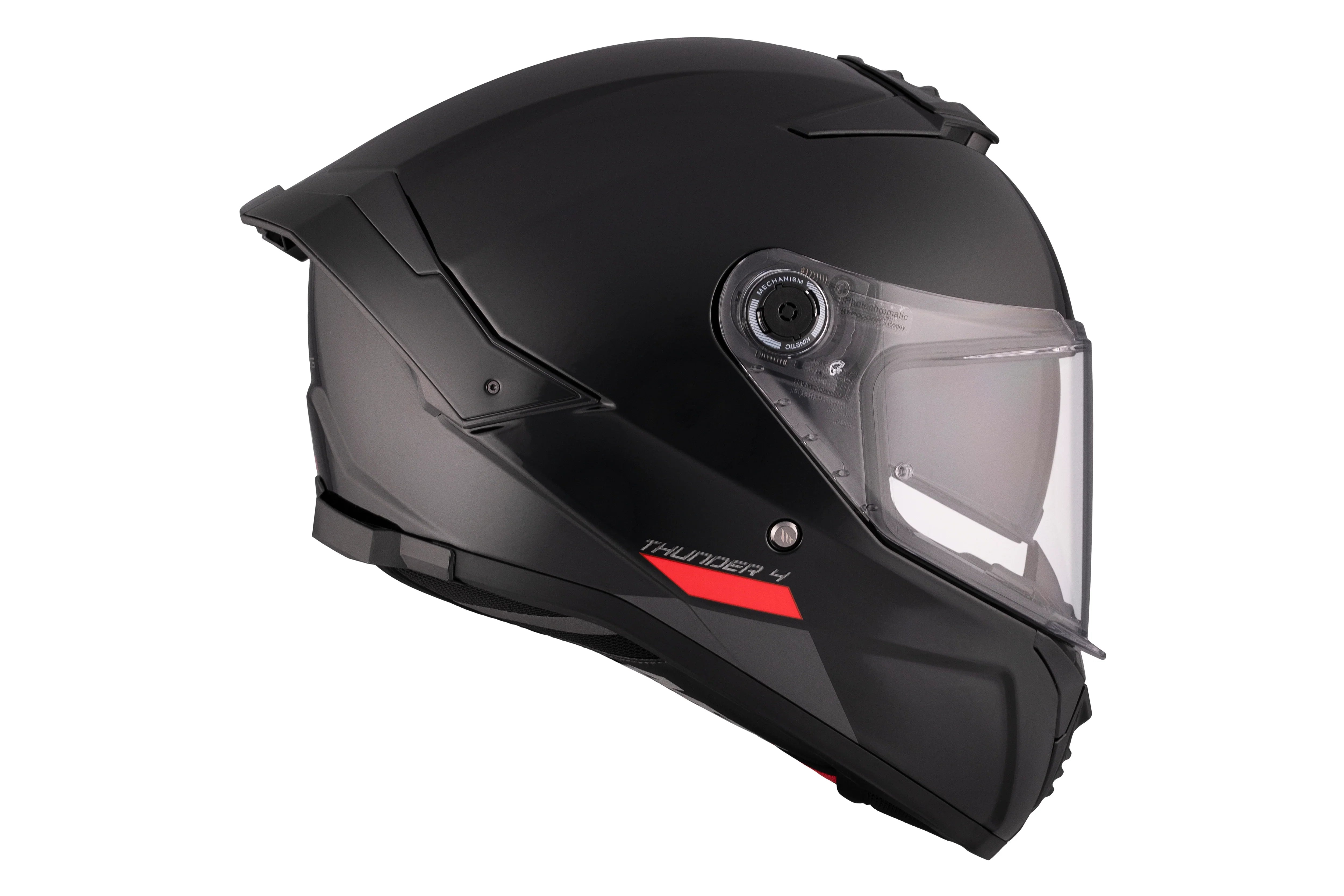 MT THUNDER 4 SV SOLID A1 Casco Integral Deportivo Para Moto Glossy Black – 5 – Maximomoto PT