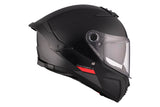 MT THUNDER 4 SV SOLID A1 Casco Integral Deportivo Para Moto Negro Brillante