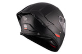 MT THUNDER 4 SV SOLID A1 Casco Integral Deportivo Para Moto Negro Brillante