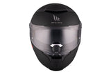 MT THUNDER 4 SV SOLID A1 Casco Integral Turismo Para Moto Negro Mate