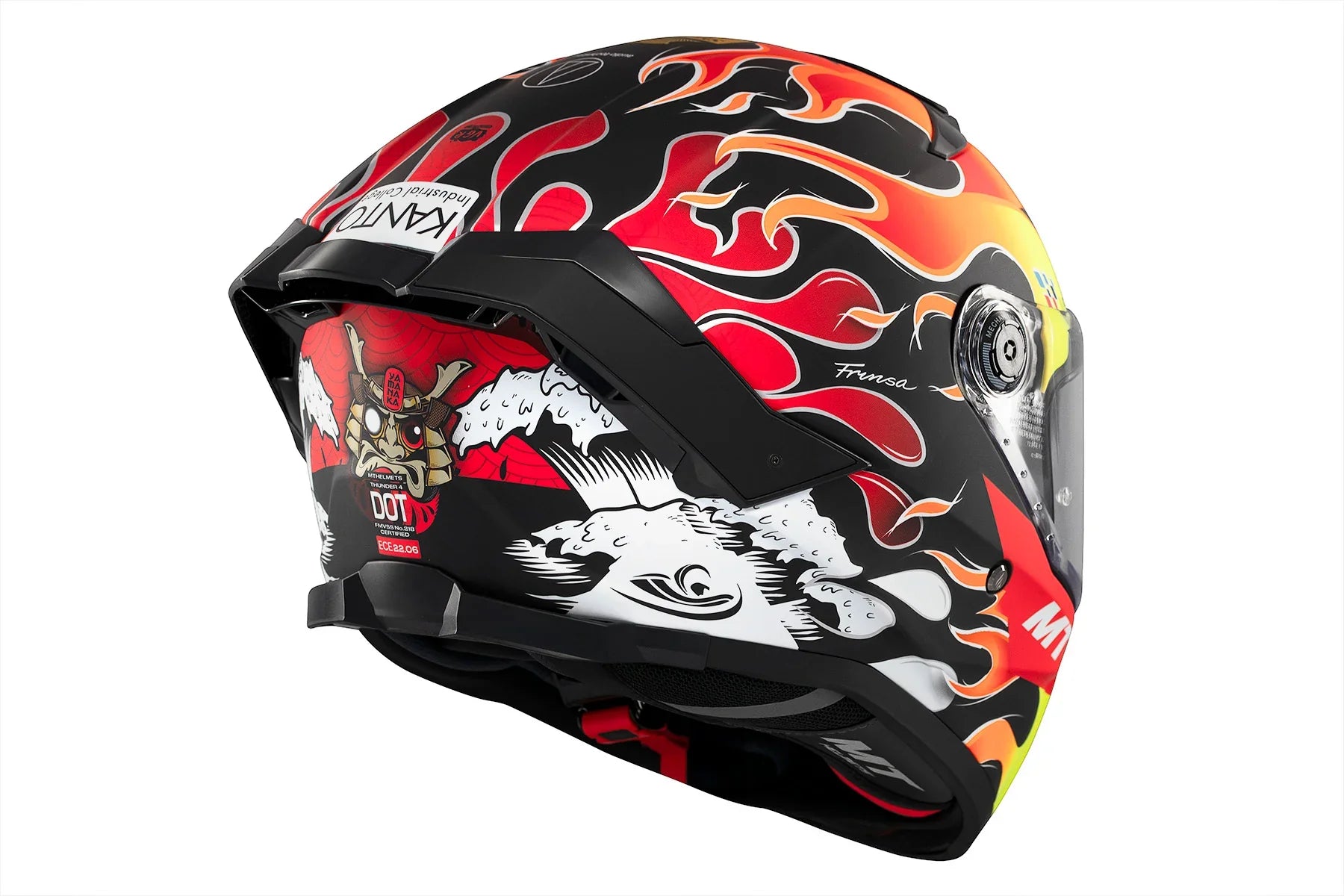 MT THUNDER 4 SV YAMANAKA 2024 B3 Casco Integral Para Moto De Turismo Mate