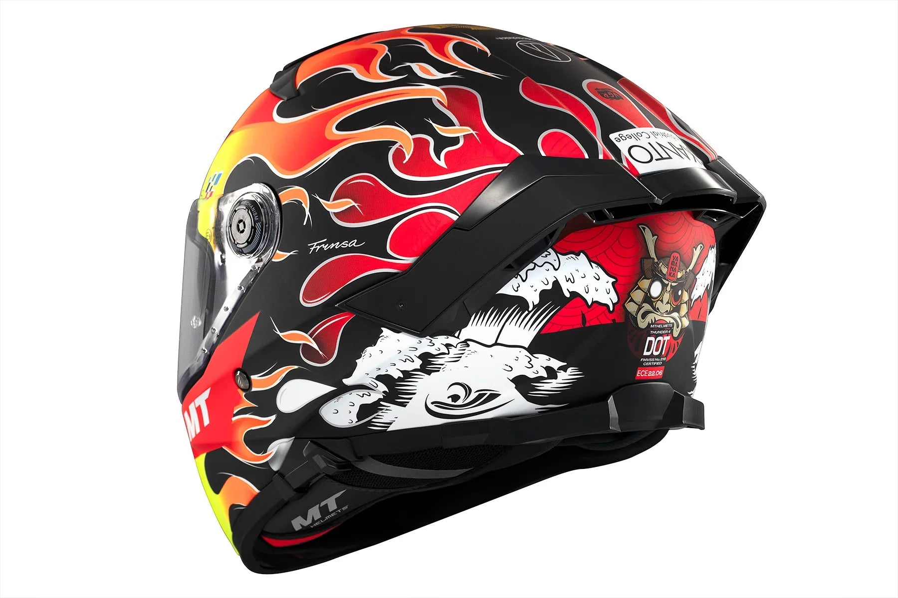 MT THUNDER 4 SV YAMANAKA 2024 B3 Casco Integral Para Moto De Turismo Mate