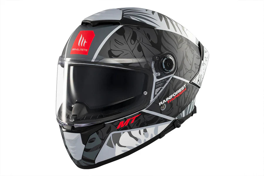 MT THUNDER 4 SV RAINFOREST C2 EM DIGRESSÃO MOTO CAPACETE INTEGRAL