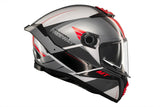 MT THUNDER 4 SV FREEWAY A5 Deportivo Turismo Casco Integral Para Moto De Brillante