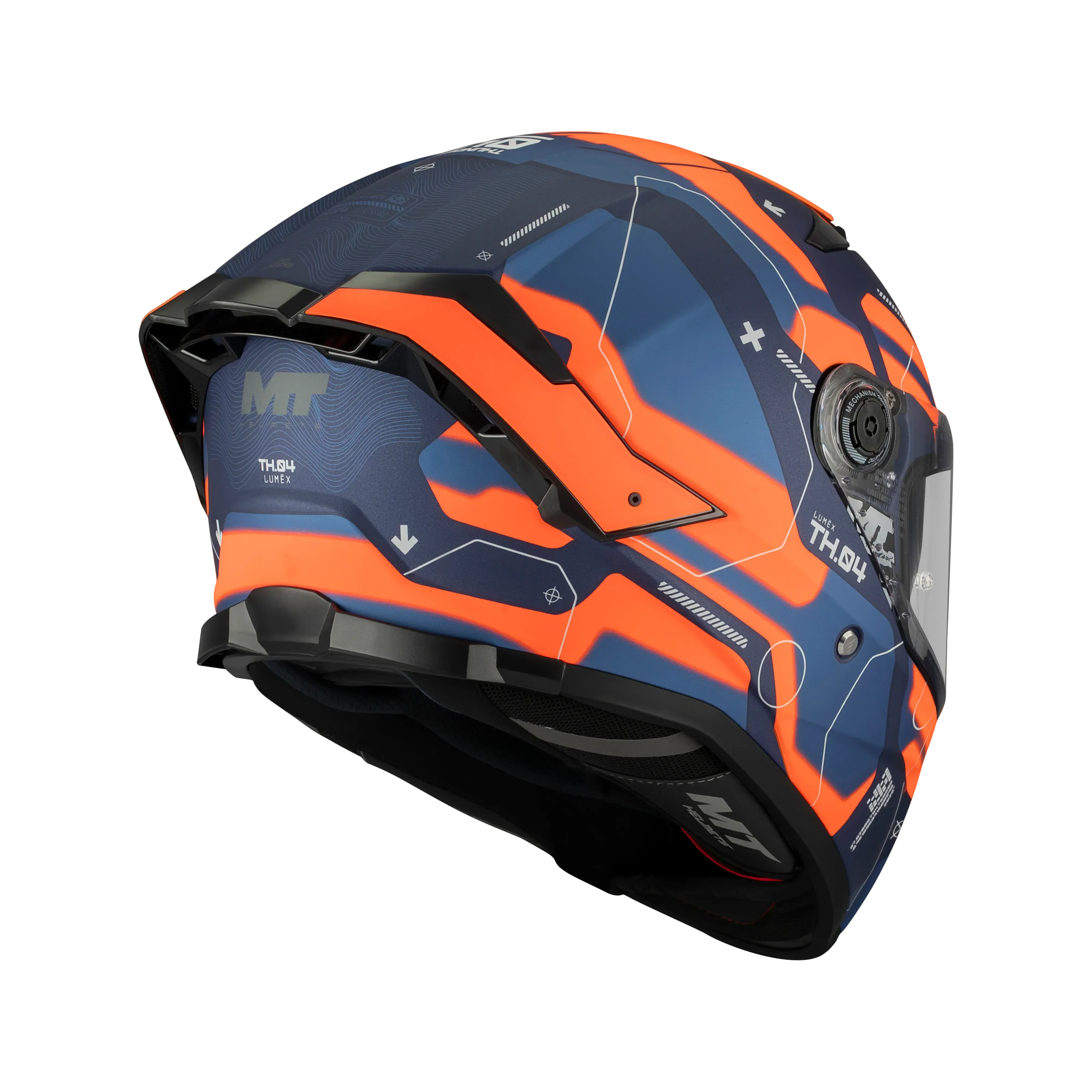 MT HELMETS THUNDER 4 SV LUMEX C24 MATT CAPACETES DE MOTO – 3 – Maximomoto PT