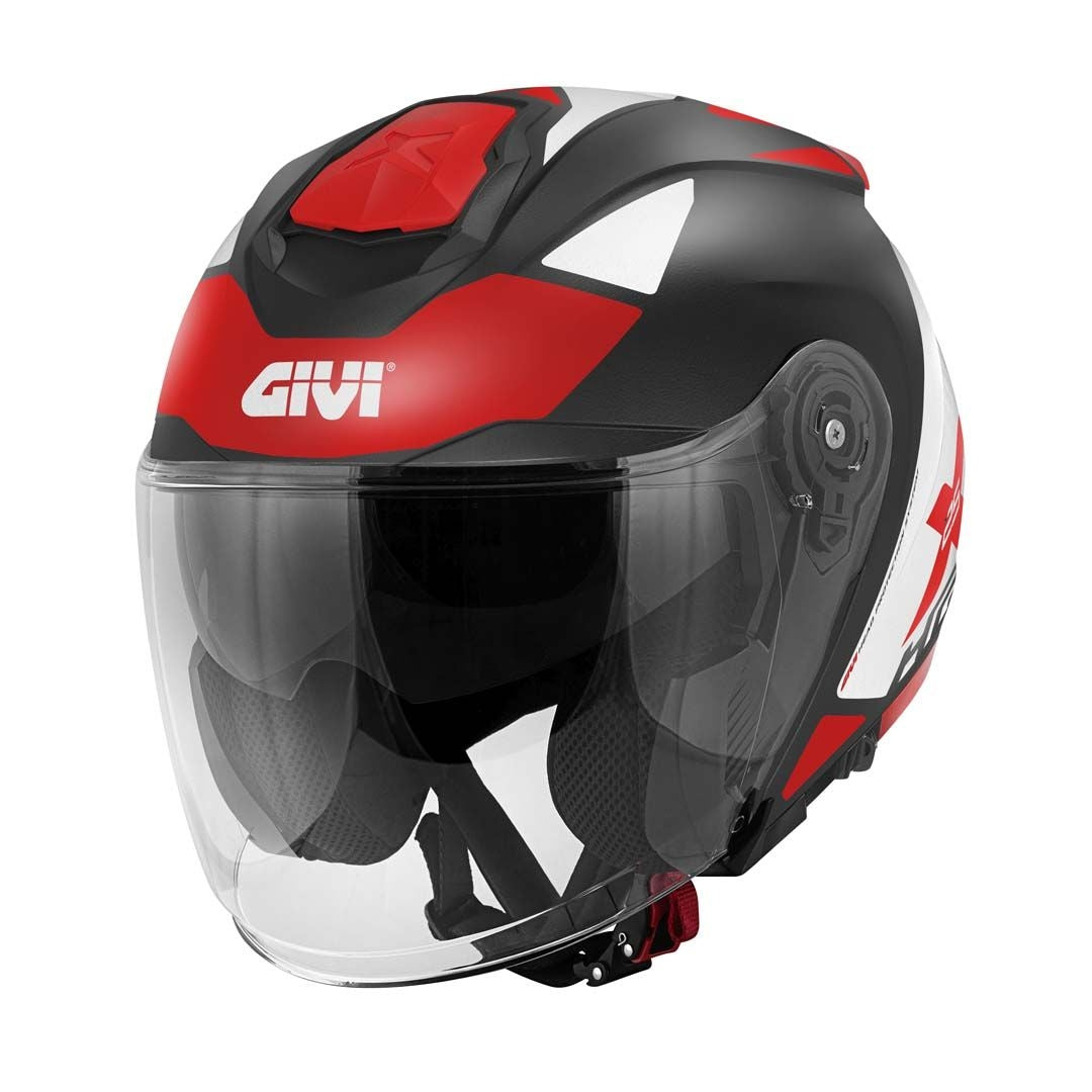 GIVI - CASCO JET X25 TARGET NEGRO BLANCO ROJO – 3 – Maximomoto PT