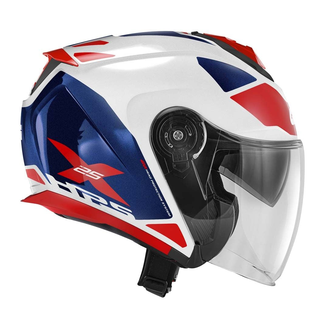 GIVI - CASCO JET X25 TARGET BLANCO BLUE ROJO – 2 – Maximomoto PT