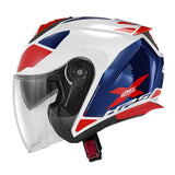 GIVI - CASCO JET X25 TARGET BLANCO AZUL ROJO