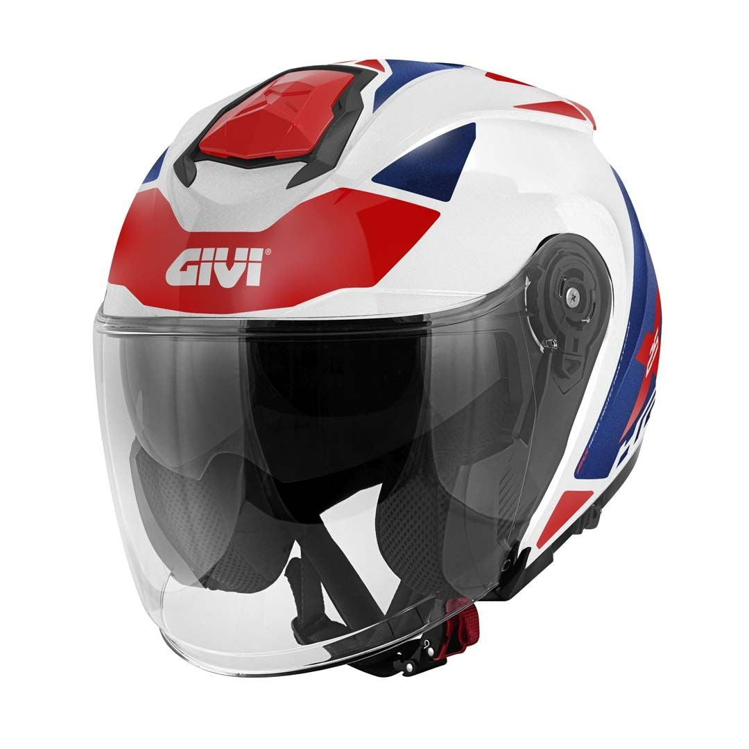 GIVI - CASCO JET X25 TARGET BLANCO BLUE ROJO – 6 – Maximomoto PT