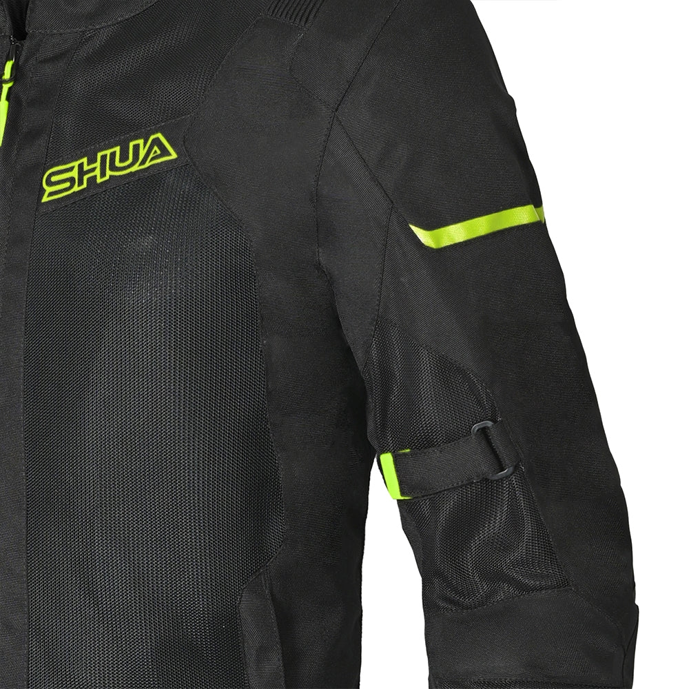 SHUA GRAVITY LITE Moto Homem Textil Casacos Preto Amarelo