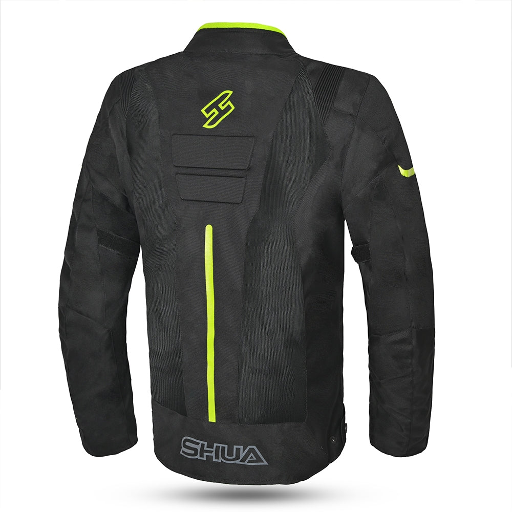 SHUA GRAVITY LITE Moto Homem Textil Casacos Preto Amarelo