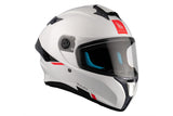 MT Targo S Solid A0 blanco perlado Casco integral deportivo para motocicleta